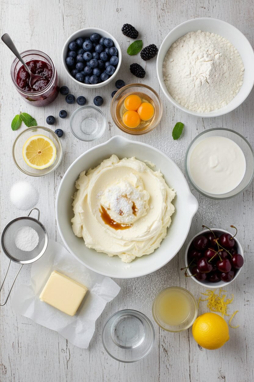 Spring Berry Tart with Mascarpone Cream