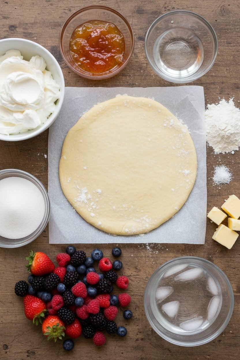 Spring Berry Tart with Mascarpone Cream