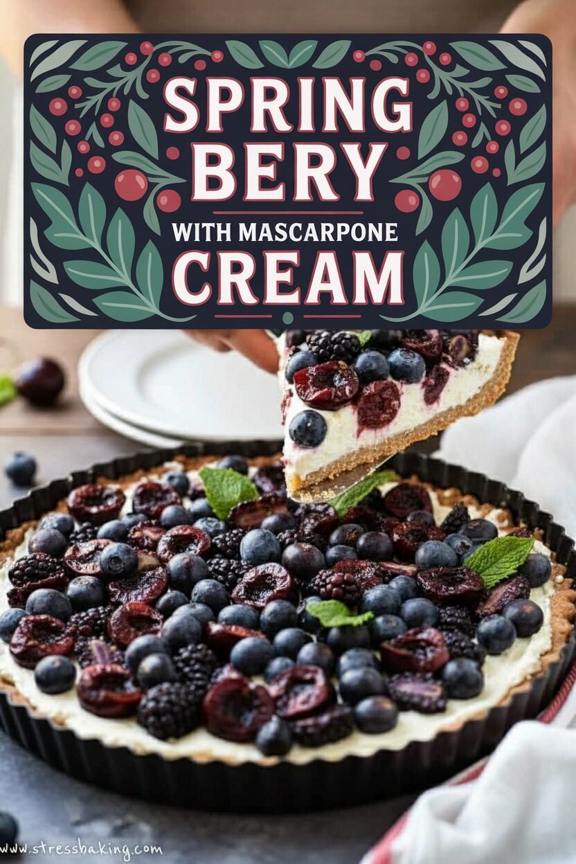Spring Berry Tart with Mascarpone Cream