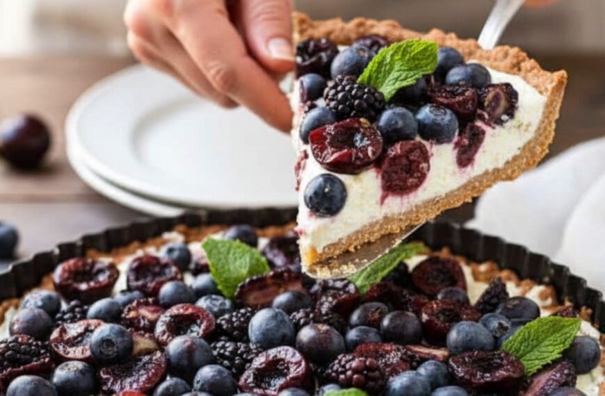 Spring Berry Tart with Mascarpone Cream