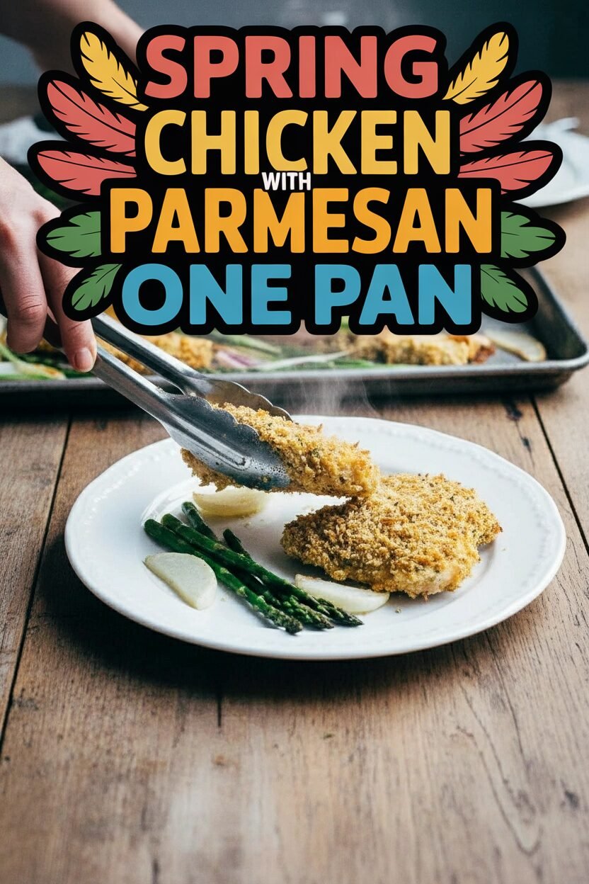 Spring Chicken with Parmesan One Pan