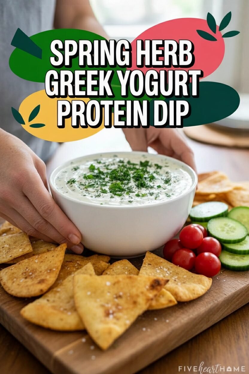 Spring Herb Greek Yogurt Protein Dip
