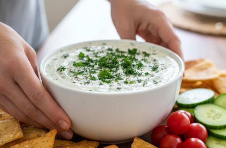 Spring Herb Greek Yogurt Protein Dip