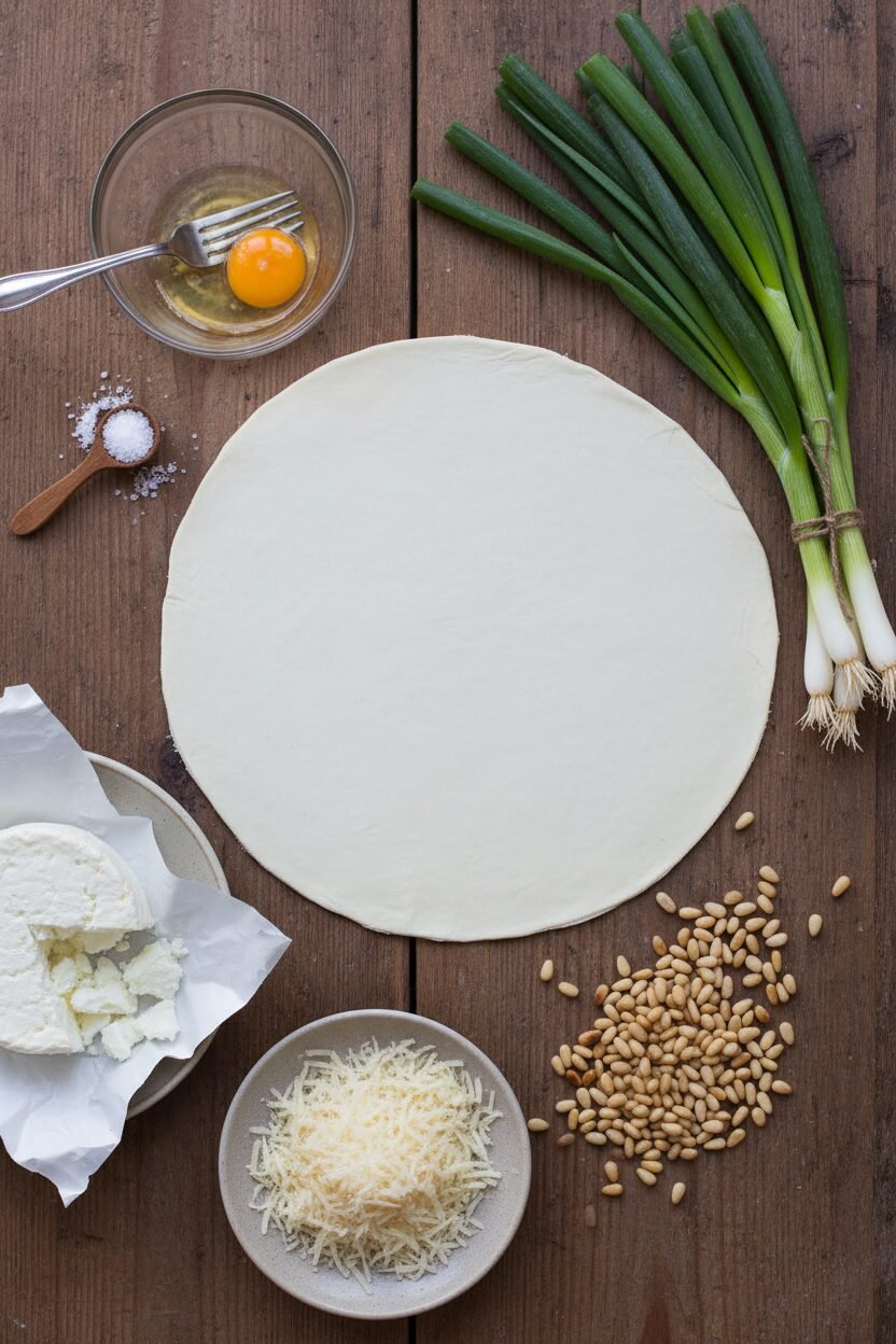 Spring Onion and Goat Cheese Tart