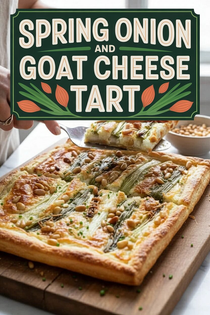 Spring Onion and Goat Cheese Tart