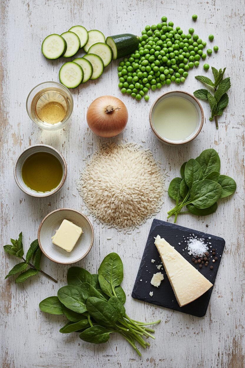 Spring Pea and Mint Risotto