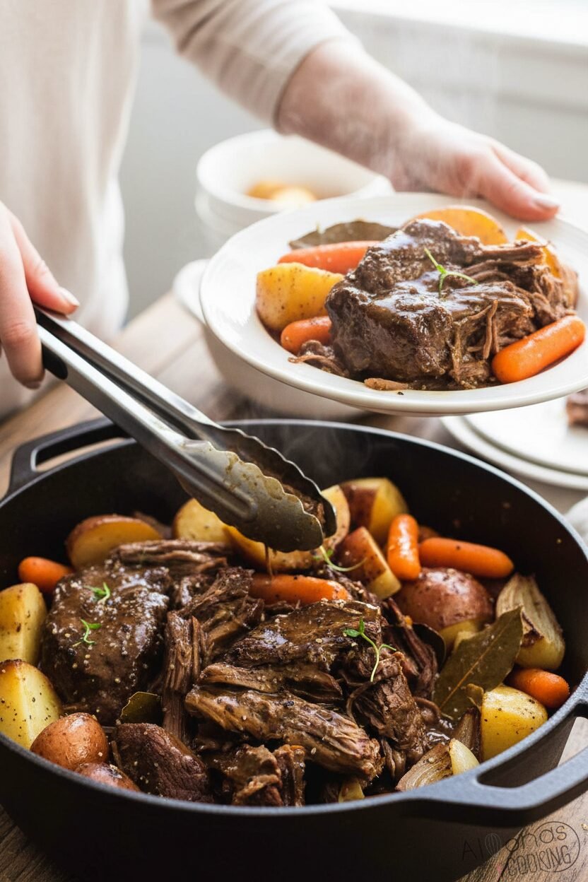 Spring Pot Roast with Carrots and Onions