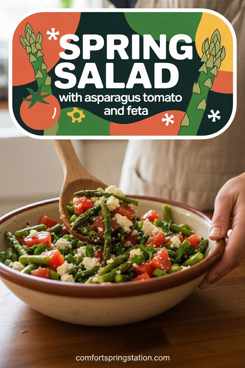 Spring Salad with Asparagus Tomato and Feta