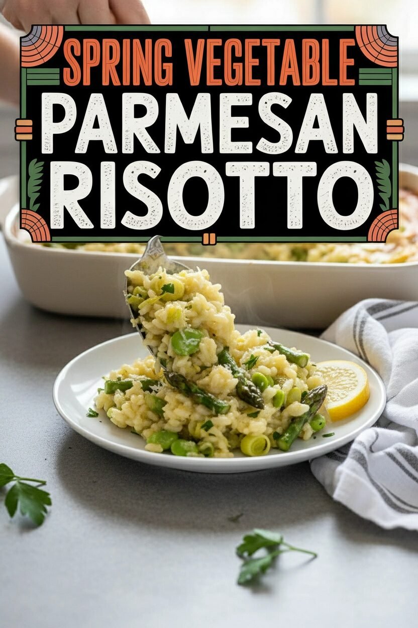 Spring Vegetable Parmesan Risotto