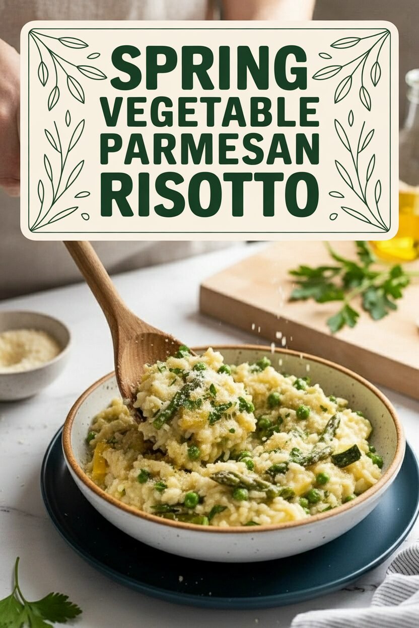 Spring Vegetable Parmesan Risotto
