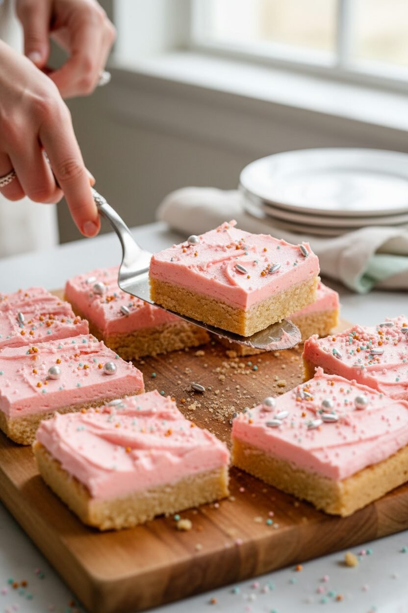 Springtime Chewy Sprinkle Cookie Bars