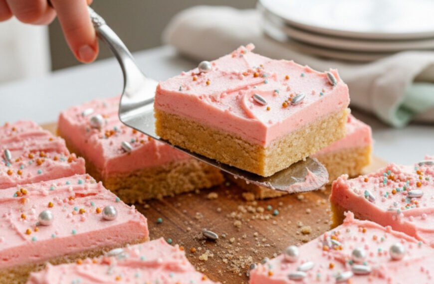 Soft and Chewy Sugar Cookie Bars with Spring Sprinkles