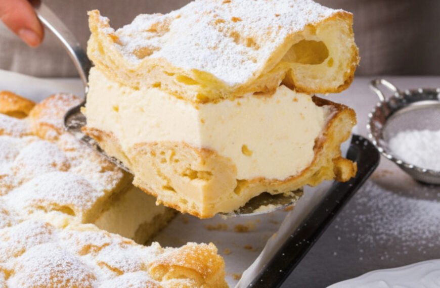 Springtime Karpatka Polish Cream Puff Delight