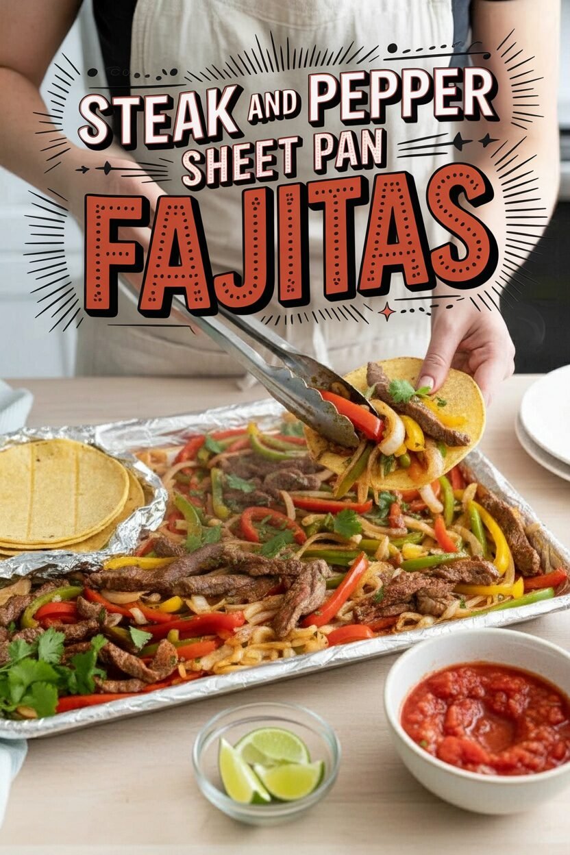 Steak and Pepper Sheet Pan Fajitas