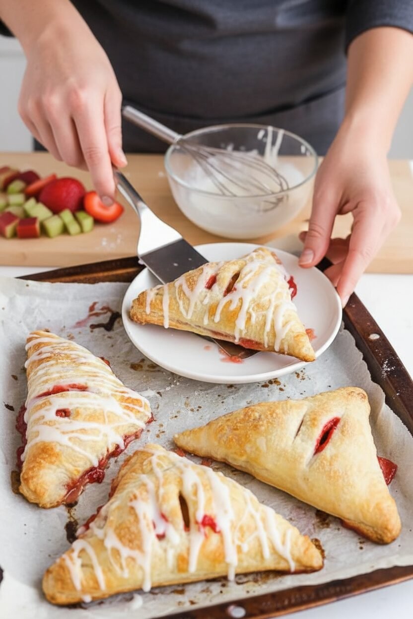Strawberry Rhubarb Pocket Pies