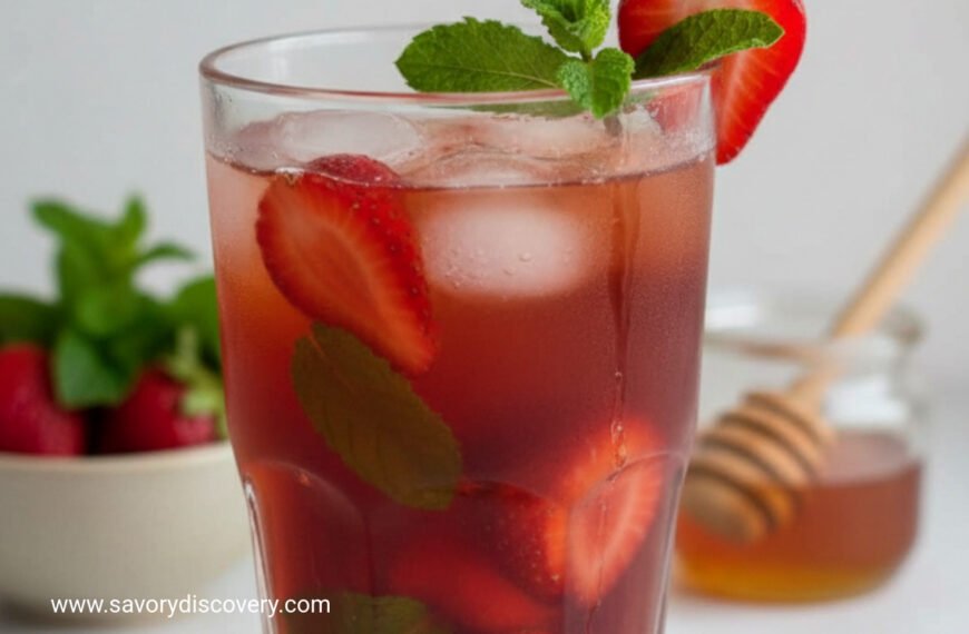 Best Strawberry Mint Iced Tea