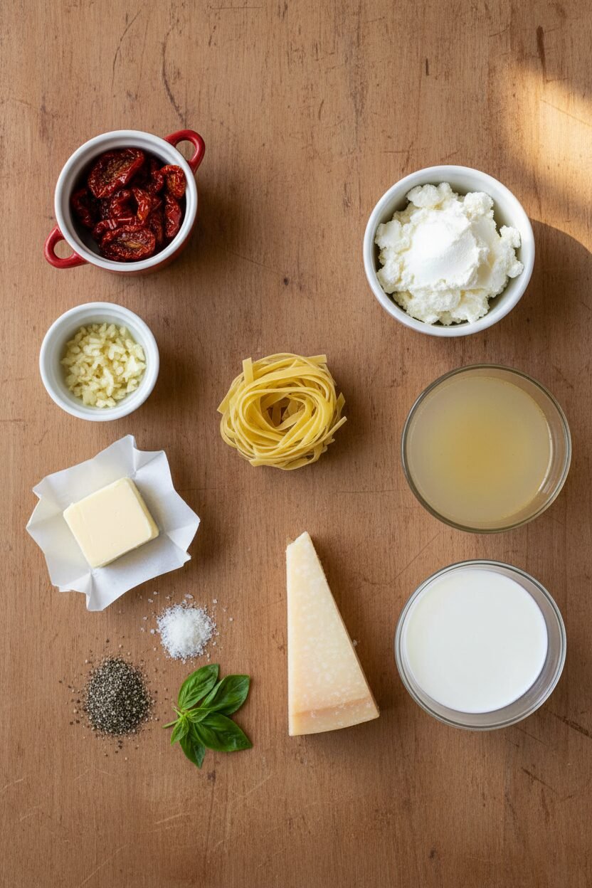 Sun Dried Tomato Cream Pasta