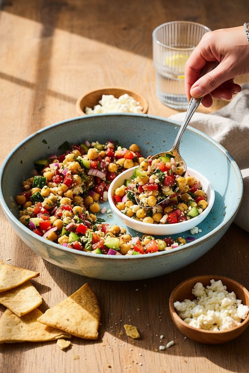 Sunshine Chickpea and Herb Salad