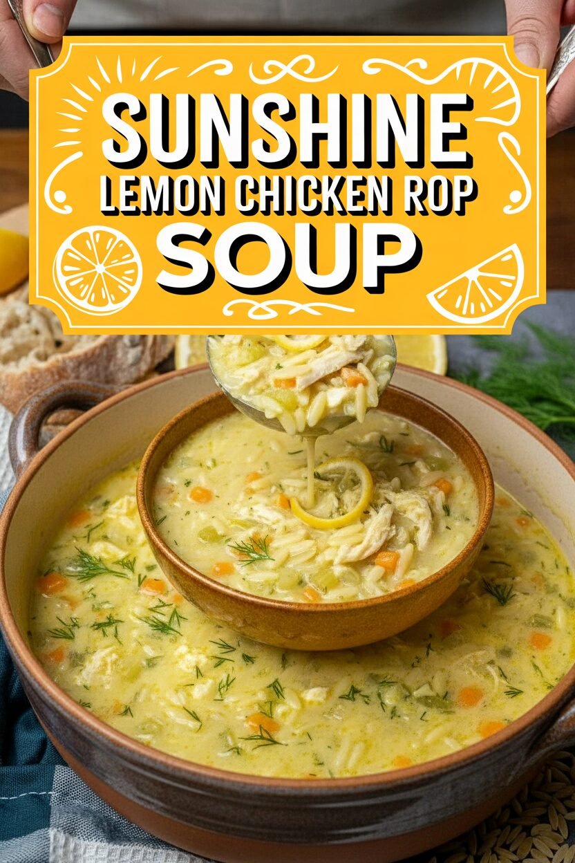 Sunshine Lemon Chicken Egg Drop Soup