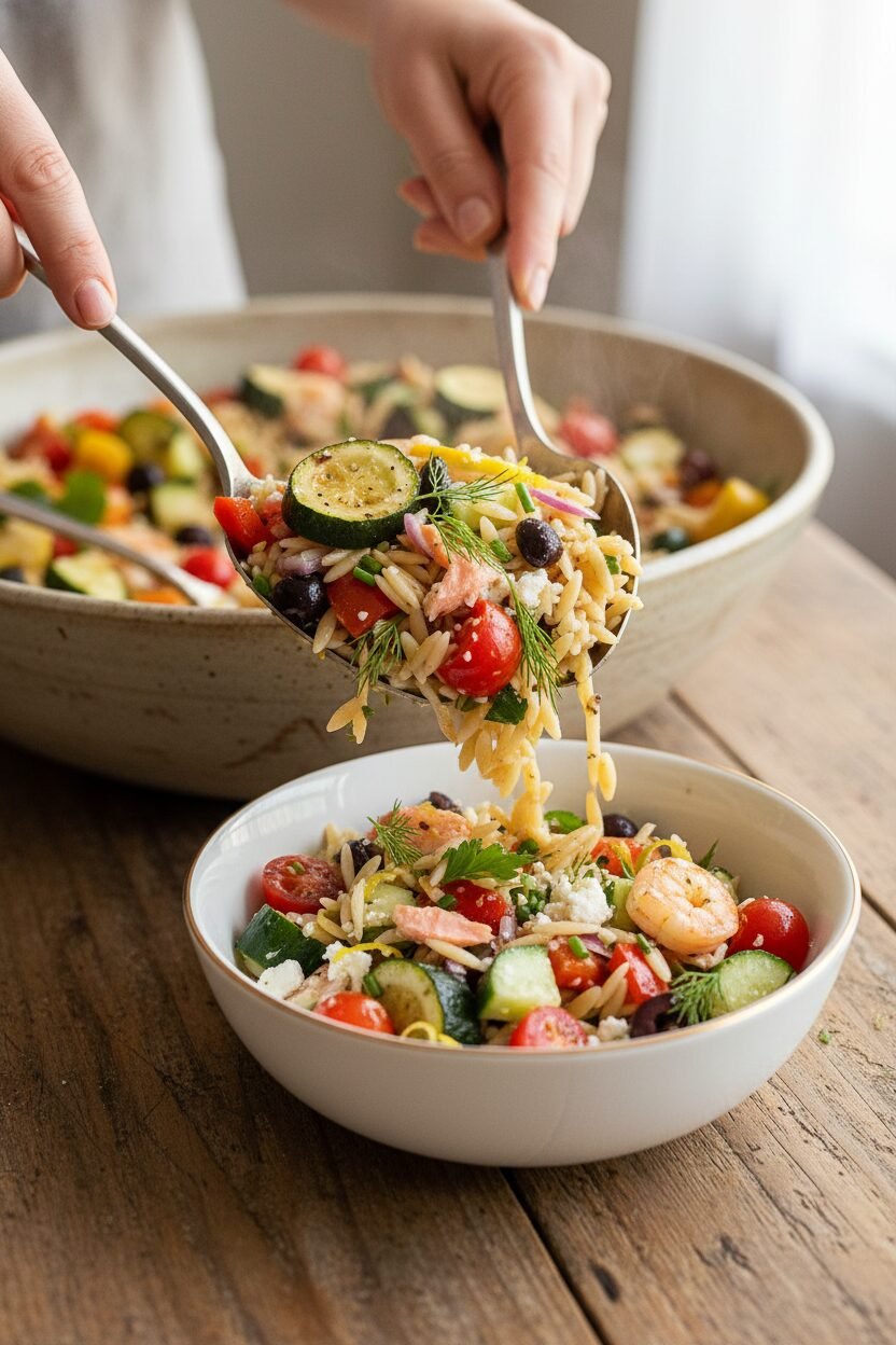 Sunshine Lemon Orzo Salad
