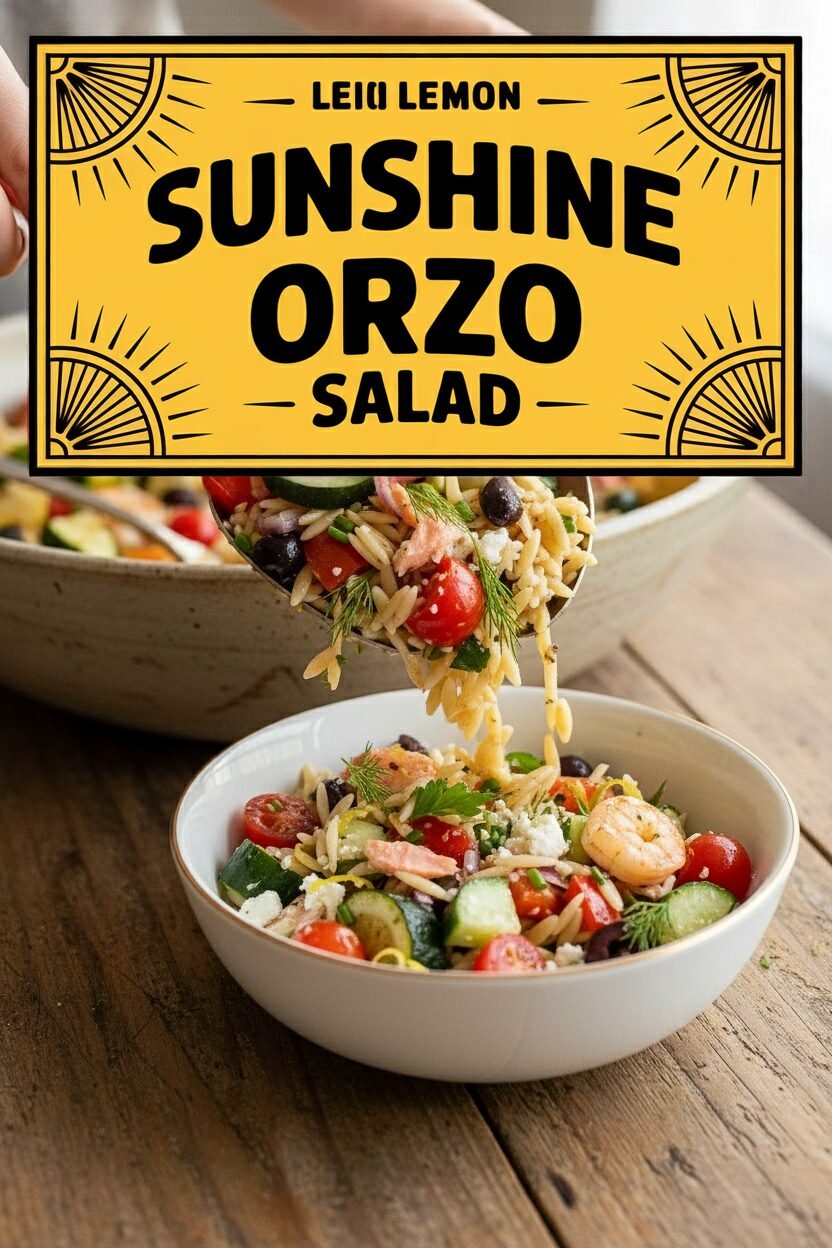 Sunshine Lemon Orzo Salad