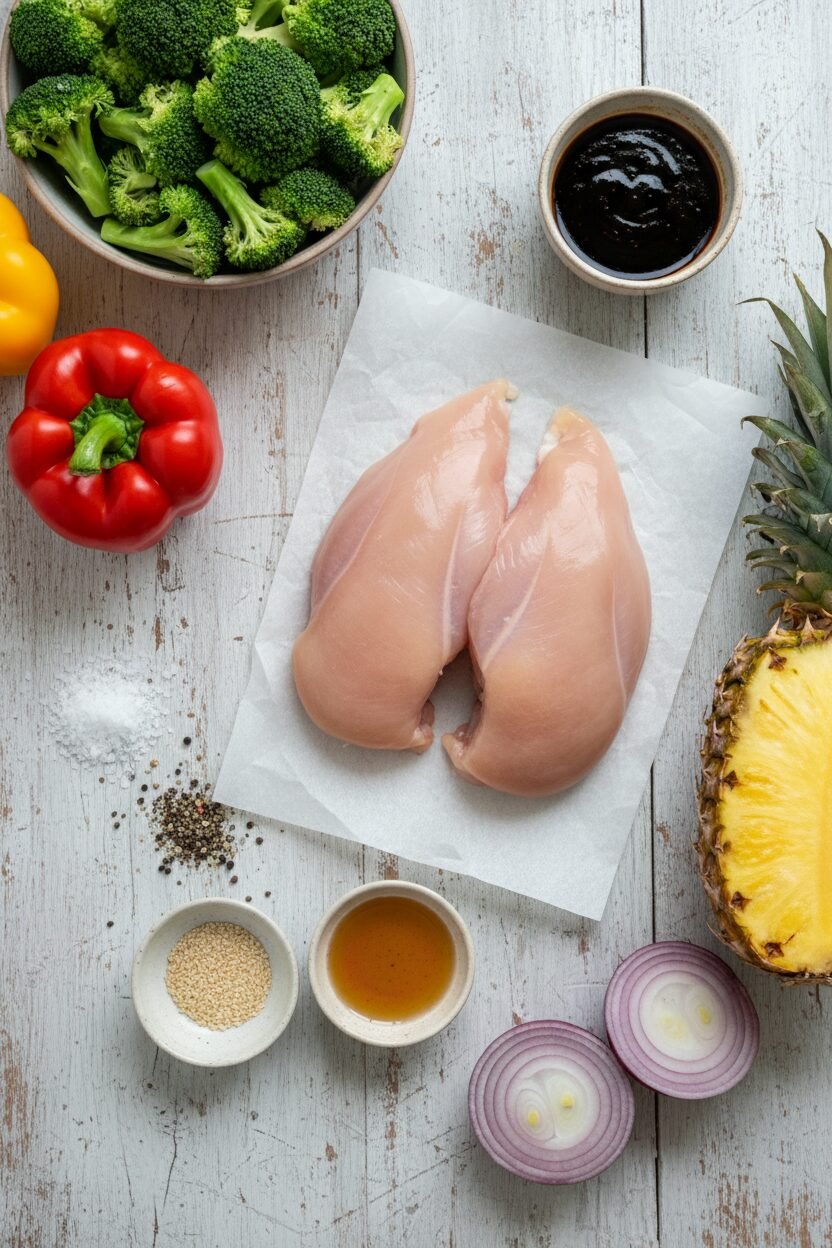 Sweet Pineapple Teriyaki Chicken Bake