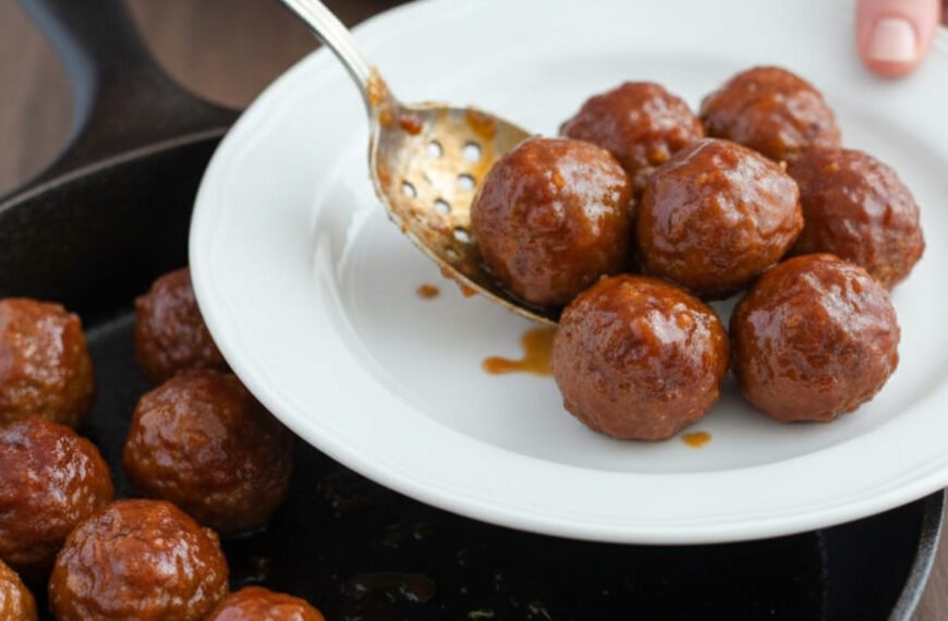Honey Garlic Glazed Meatballs
