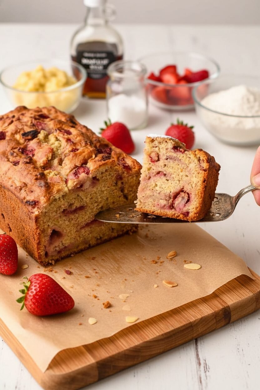 Sweet Strawberry Banana Loaf