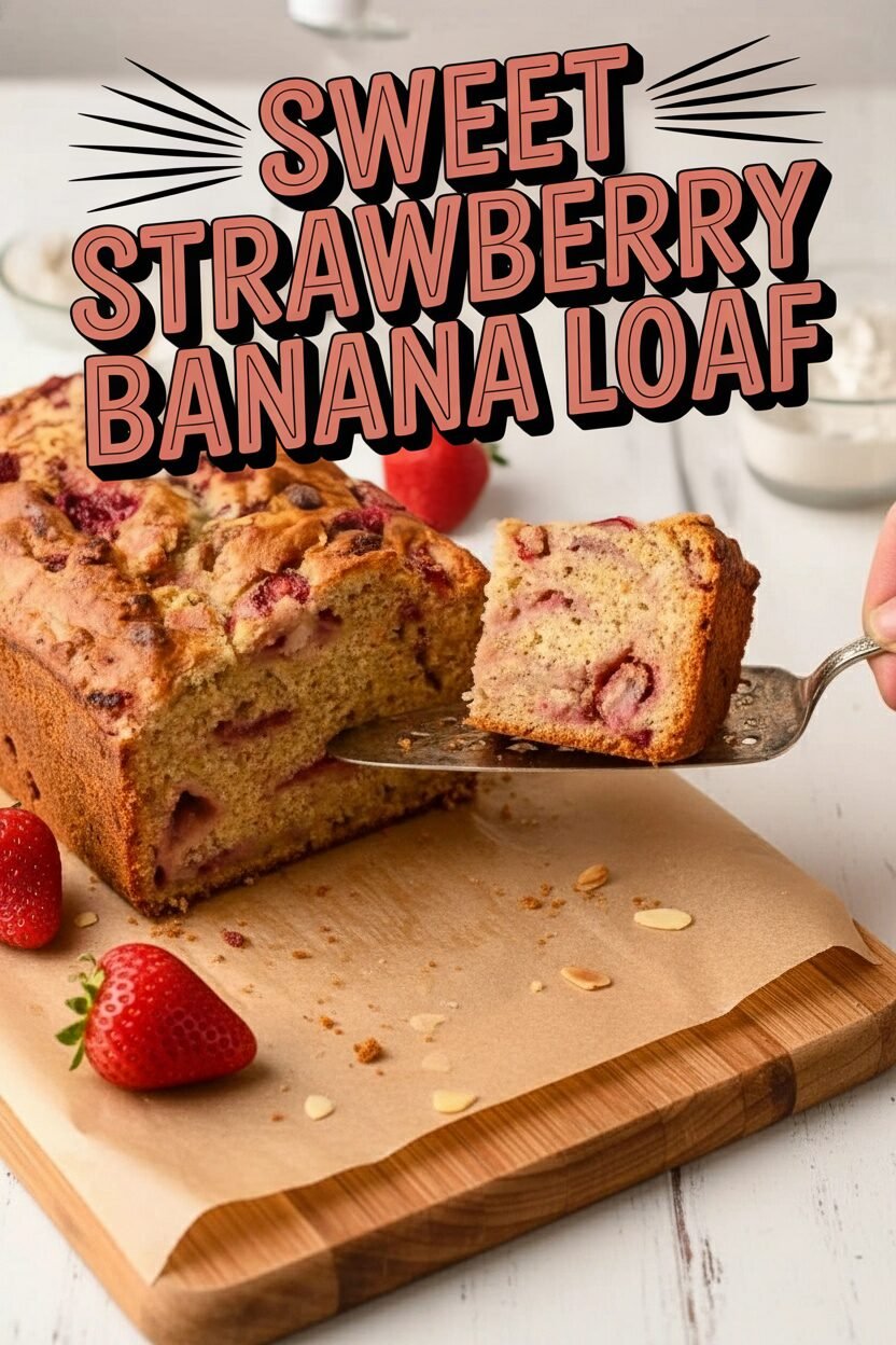 Sweet Strawberry Banana Loaf