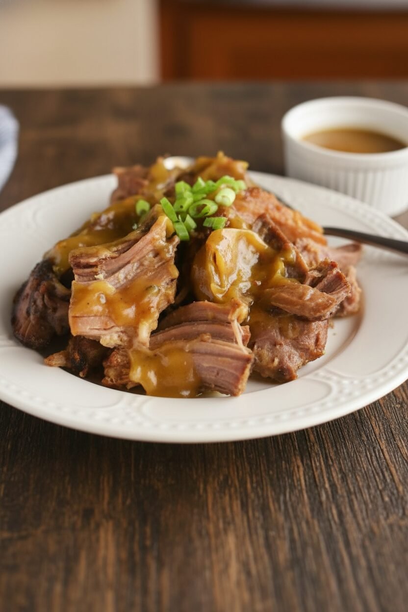 Sweet and Tangy Slow Cooked Pork