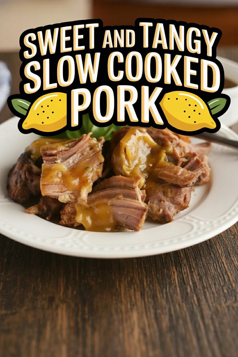 Sweet and Tangy Slow Cooked Pork