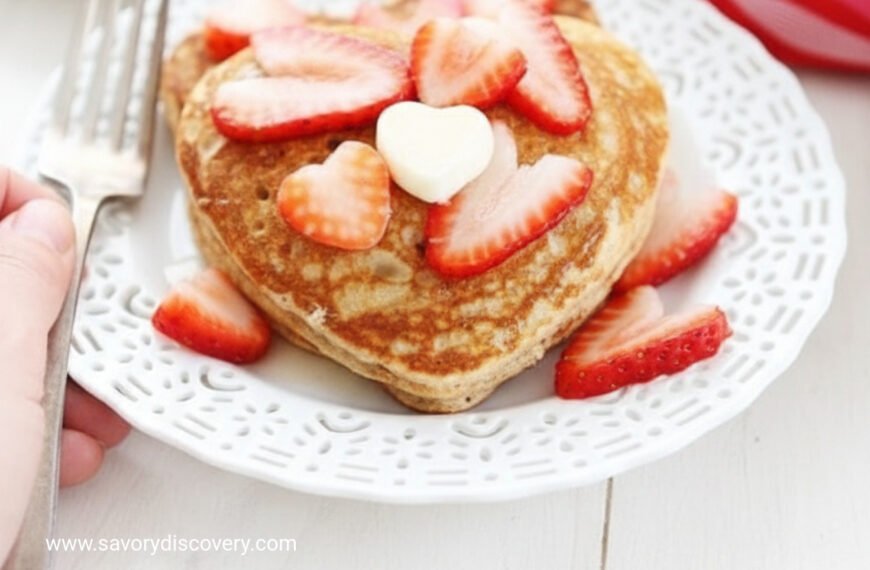 Valentine’s Day Heart Pancakes