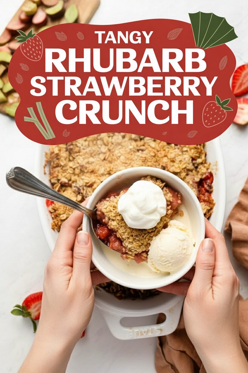 Tangy Rhubarb Strawberry Crunch