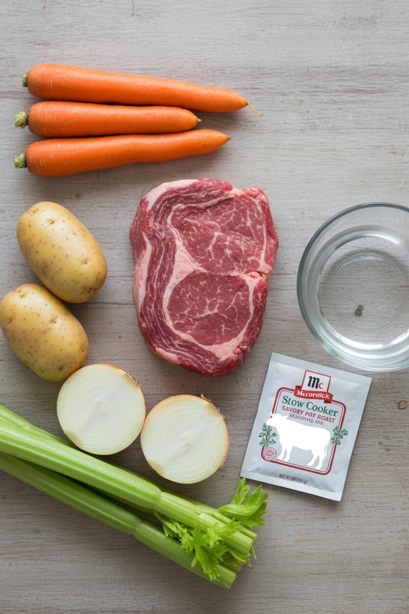 Tender Slow Cooked Beef and Carrots