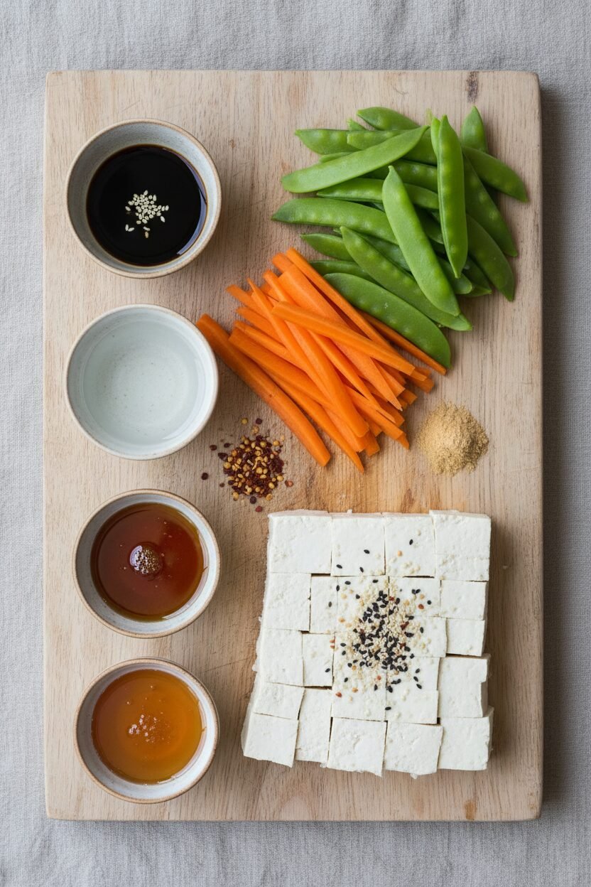 Tofu and Vegetable Sheet Pan Bake