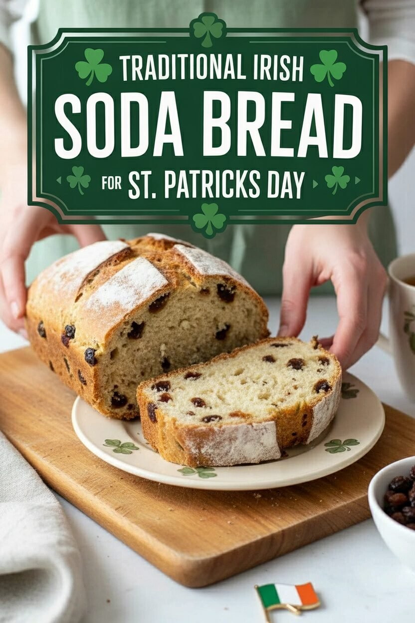 Traditional Irish Soda Bread for St Patricks Day