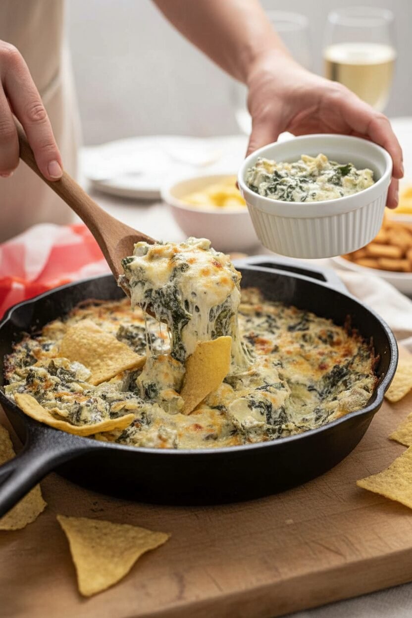 Ultimate Creamy Spinach Artichoke Party Dip