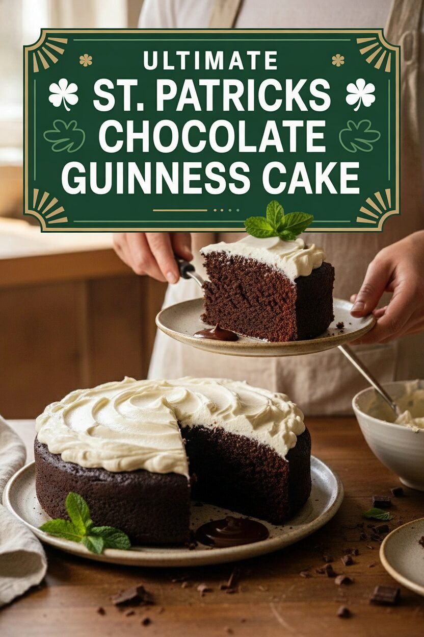 Ultimate St. Patricks Chocolate Guinness Cake