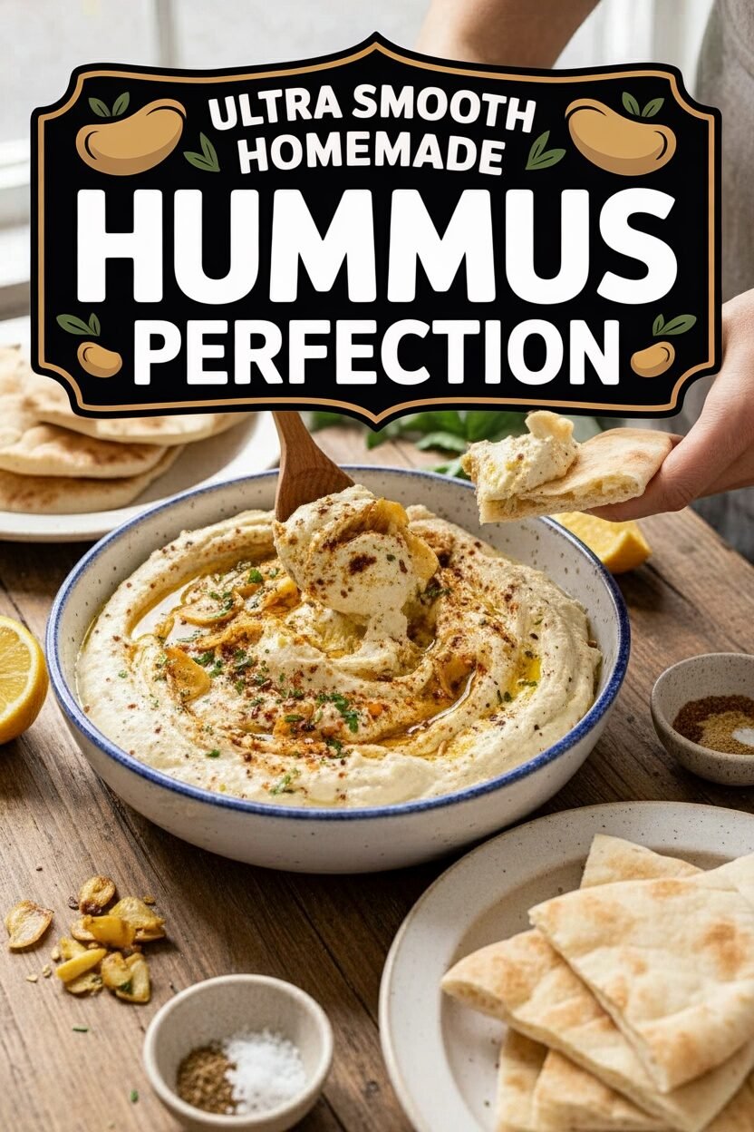Ultra Smooth Homemade Hummus Perfection