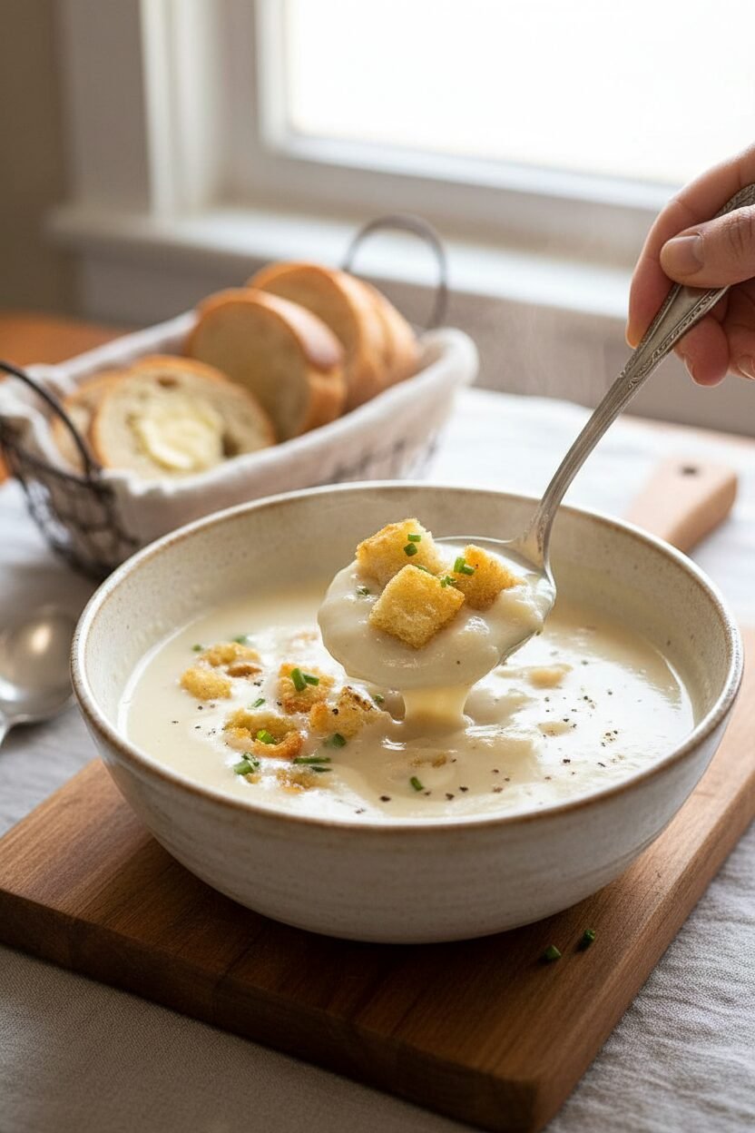 Velvety Potato Leek Soup