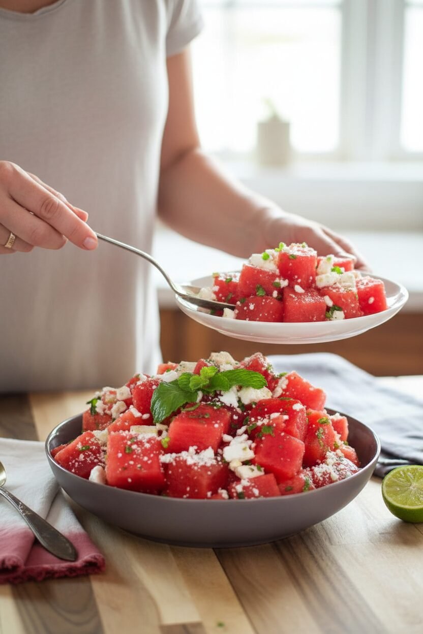 Watermelon Mint and Feta Salad