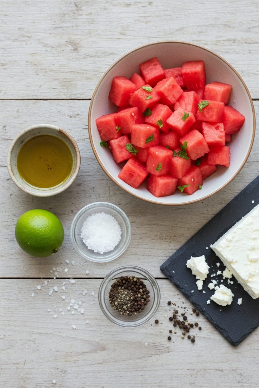Watermelon Mint and Feta Salad