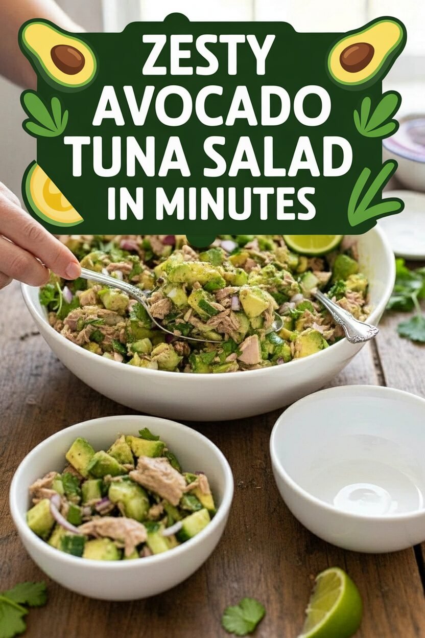 Zesty Avocado Tuna Salad in Minutes