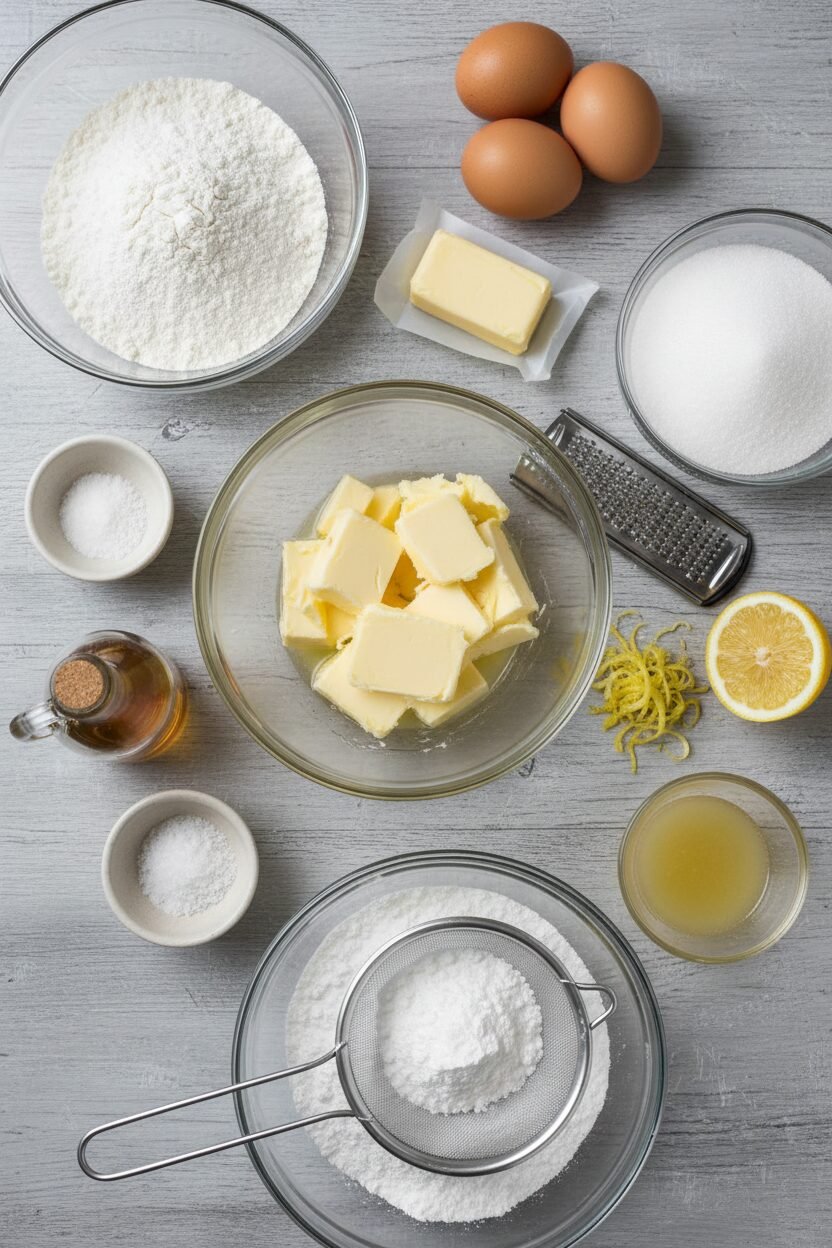 Zesty Lemon Bars on Buttery Shortbread