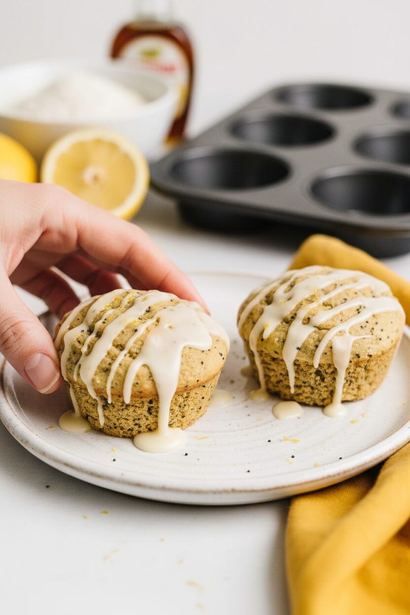 Zesty Lemon Poppy Seed Yogurt Muffins