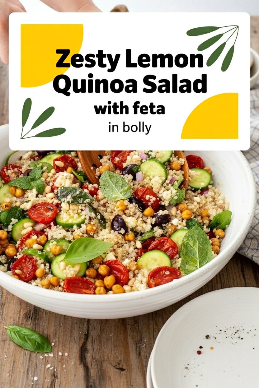 Zesty Lemon Quinoa Salad with Feta