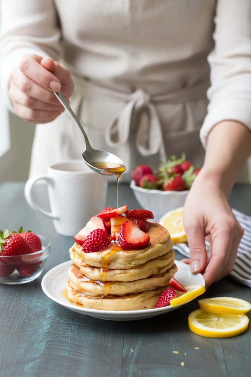 Zesty Lemon Yogurt Pancakes