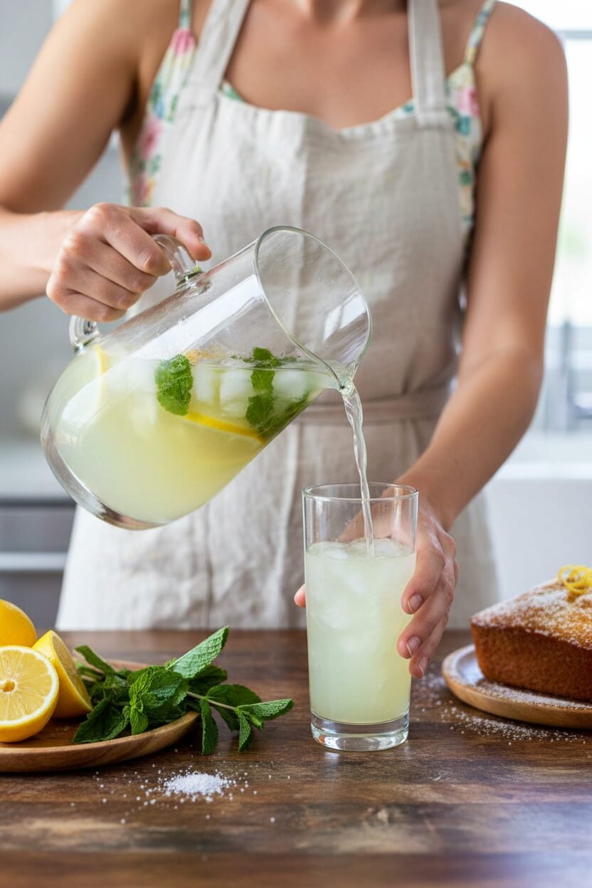 Zesty Mint and Lemon Summer Cooler