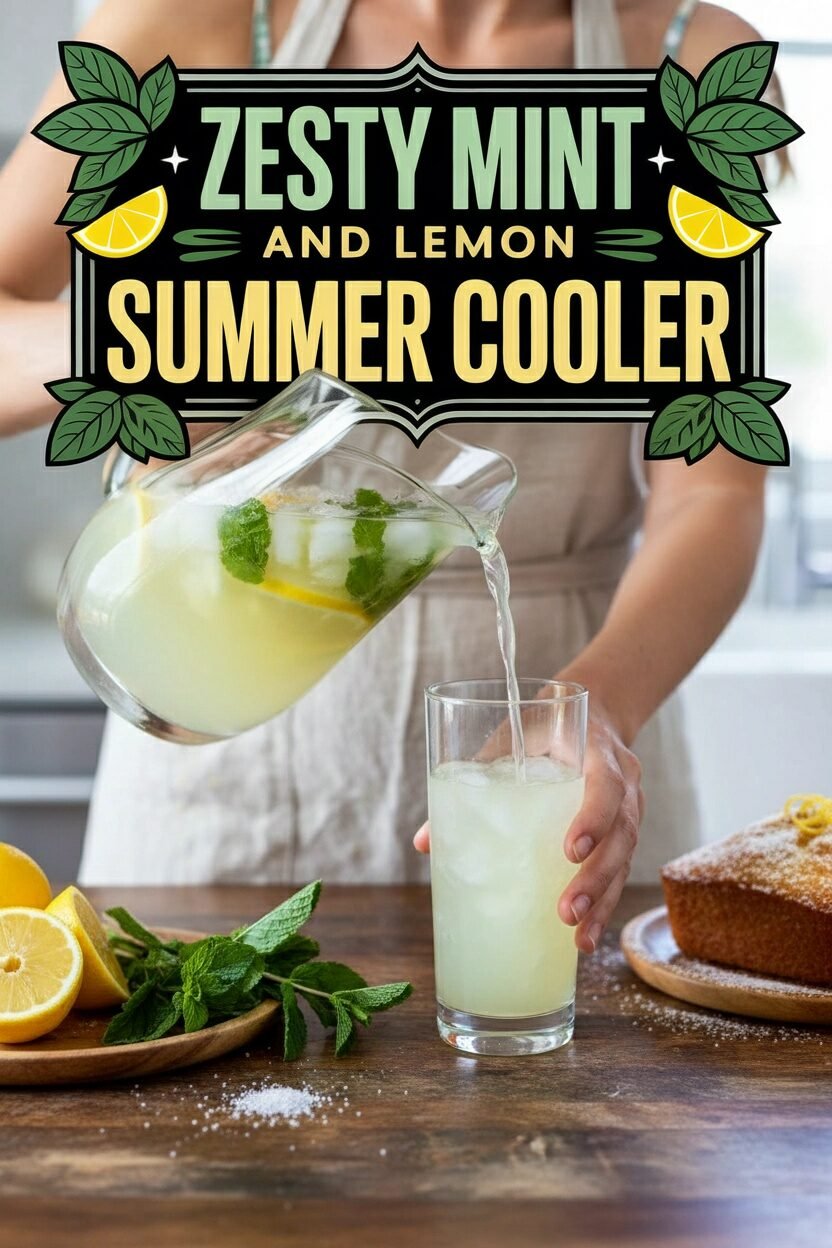 Zesty Mint and Lemon Summer Cooler