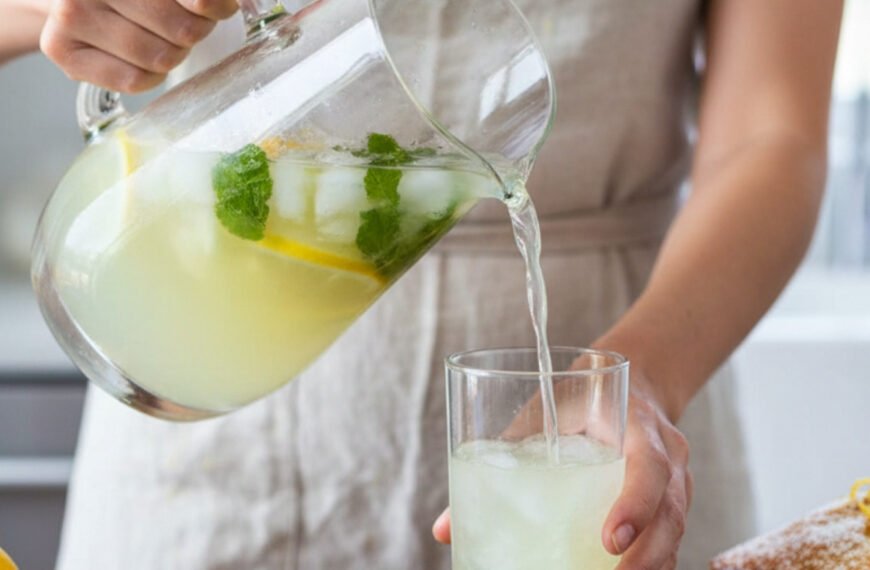Zesty Mint and Lemon Summer Cooler